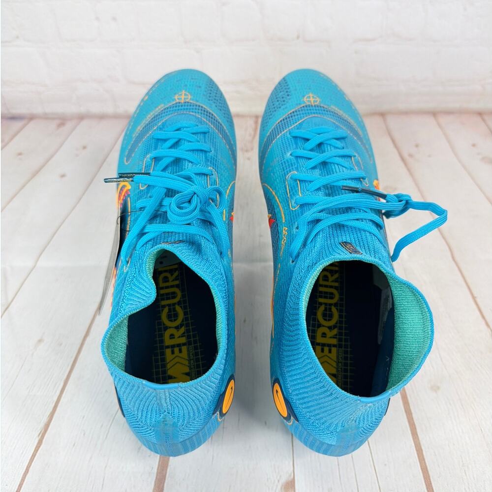 Nike Mercurial Superfly 8 Elite FG Chlorine Blue Soccer Cleats Sz 9.5 DJ2839-485 - Picture 7 of 10